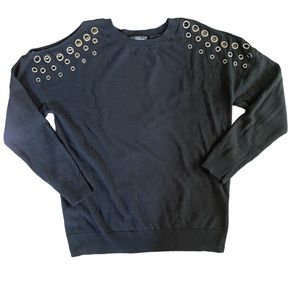 INC International Concepts, Women Large, black sweater.